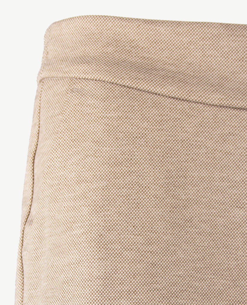 Toni - Elastiek rondom - Scarlet Wide - Jersey - Werkje - Korte beenlengte - Beige