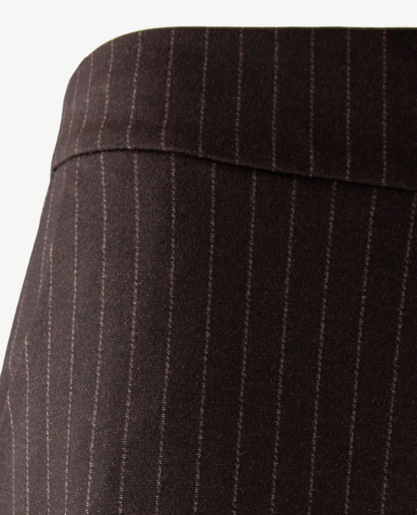 Toni - Scarlet Wide - Instapbroek dames met elastische band - Jersey - Streep Choco
