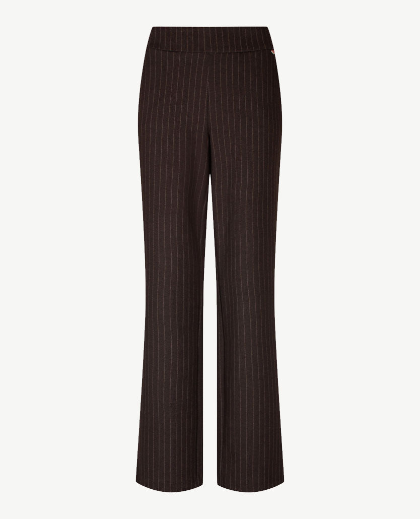 Toni - Scarlet Wide - Instapbroek dames met elastische band - Jersey - Streep Choco