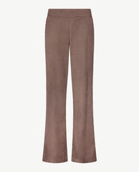 Toni - Scarlet Wide - Instapbroek dames met elastische band - Suèdine - Taupe