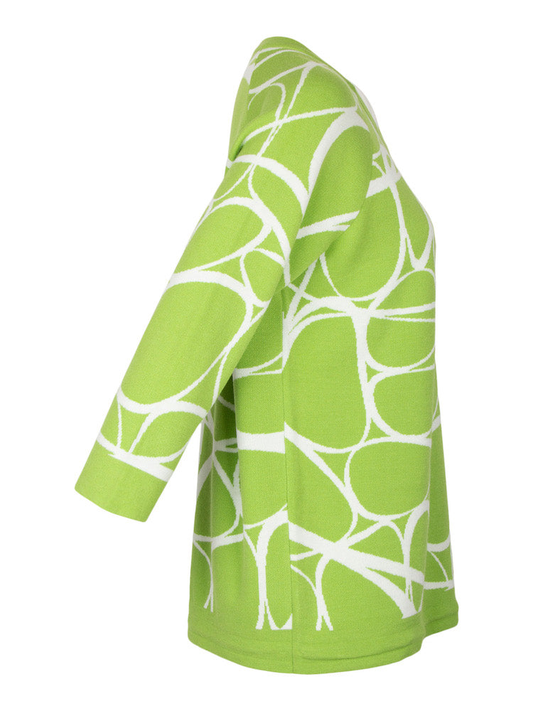 Gollé Haug fris roen met wit dames pullover met ronde hals inzet 2 bij DRESSYOURPARENTS