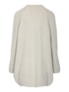 LeComte lang vest met lange mouw gebreid in beige bij DRESSYOUPARENTS moderene kleding voor oudere dames