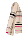 LeComte pullover mer ronde boothals beige, marin en pink bij DRESSYOURPARENTS kleding voor ouderen